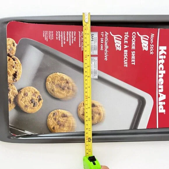 KitchenAid Slider Cookie Sheet, CounterArt Reindeer Rolling Pin & Spatula Set - Picture 15 of 16